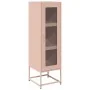 Aparador de acero laminado en frío rosa 36x39x123 cm de , Aparadores - Ref: Foro24-853393, Precio: 94,86 €, Descuento: %