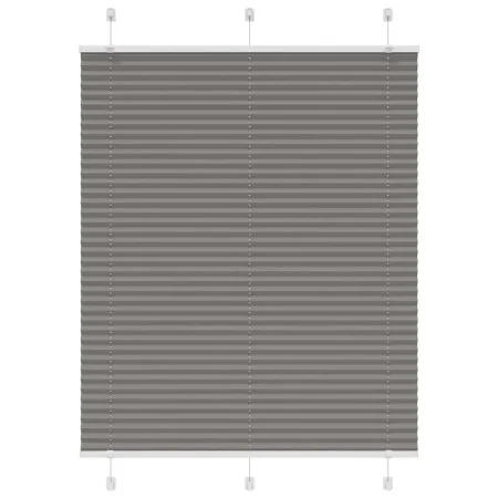 Estor Plisado Antracita 105x150 cm Tela Ancho 104,4cm Poliéster de , Persianas y estores - Ref: Foro24-4015093, Precio: 19,70...