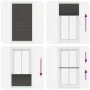 Estor Plisado negro 105x200 cm Tela Ancho 104,4 cm Poliéster de , Persianas y estores - Ref: Foro24-4015161, Precio: 26,68 €,...