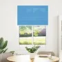 Estor Plisado azul 100x100 cm Tela Ancho 99,4 cm Poliéster de , Persianas y estores - Ref: Foro24-4015177, Precio: 21,39 €, D...