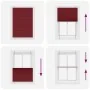 Estor Plisado rojo burdeos 85x100 cm Tela Ancho 84,4 cm de , Persianas y estores - Ref: Foro24-4015225, Precio: 16,69 €, Desc...