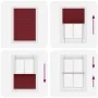 Estor Plisado rojo burdeos 95x150 cm Tela Ancho 94,4 cm de , Persianas y estores - Ref: Foro24-4015244, Precio: 18,33 €, Desc...