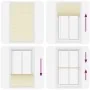 Estor Plisado crema 120x200 cm Tela Ancho 119,4 cm Poliéster de , Persianas y estores - Ref: Foro24-4015317, Precio: 28,07 €,...