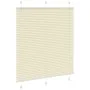 Estor Plisado crema 115x150 cm Tela Ancho 114,4 cm Poliéster de , Persianas y estores - Ref: Foro24-4015299, Precio: 21,16 €,...