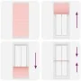 Estor Plisado rosa 100x200 cm Tela Ancho 99,4 cm Poliéster de , Persianas y estores - Ref: Foro24-4015466, Precio: 24,30 €, D...