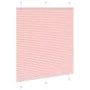 Estor Plisado rosa 120x150 cm Tela Ancho 119,4 cm Poliéster de , Persianas y estores - Ref: Foro24-4015453, Precio: 23,45 €, ...