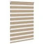 Estor cebra marrón arena tejido ancho 110,9 cm poliéster de , Persianas y estores - Ref: Foro24-4014550, Precio: 30,31 €, Des...