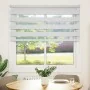 Estor cebra blanco 150x100 cm tejido ancho 145,9 cm poliéster de , Persianas y estores - Ref: Foro24-4014739, Precio: 27,10 €...