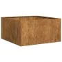 Jardinera oxidada 80x80x40 cm acero corten de , Maceteros y jardineras - Ref: Foro24-860744, Precio: 70,16 €, Descuento: %