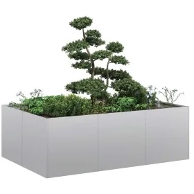 Jardinera 120x80x40 cm de acero galvanizado de , Maceteros y jardineras - Ref: Foro24-860750, Precio: 67,12 €, Descuento: %