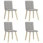 Sillas de comedor 4 uds tela gris nube de , Sillas de comedor - Ref: Foro24-3315177, Precio: 193,14 €, Descuento: %