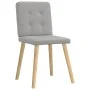 Sillas de comedor 4 uds tela gris nube de , Sillas de comedor - Ref: Foro24-3315177, Precio: 193,14 €, Descuento: %