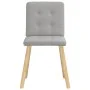 Sillas de comedor 4 uds tela gris nube de , Sillas de comedor - Ref: Foro24-3315177, Precio: 193,14 €, Descuento: %