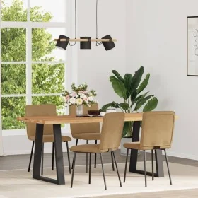 Sillas de comedor 4 unidades terciopelo marrón de , Sillas de comedor - Ref: Foro24-3315317, Precio: 166,28 €, Descuento: %