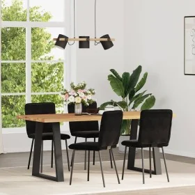 Sillas de comedor 4 unidades terciopelo negro de , Sillas de comedor - Ref: Foro24-3315315, Precio: 167,55 €, Descuento: %