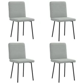 Sillas de comedor 4 unidades terciopelo gris claro de , Sillas de comedor - Ref: Foro24-3315233, Precio: 167,69 €, Descuento: %