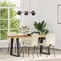 Sillas de comedor 4 unidades terciopelo crema de , Sillas de comedor - Ref: Foro24-3315189, Precio: 170,46 €, Descuento: %