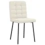 Sillas de comedor 4 unidades terciopelo crema de , Sillas de comedor - Ref: Foro24-3315189, Precio: 170,46 €, Descuento: %