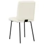Sillas de comedor 4 unidades terciopelo crema de , Sillas de comedor - Ref: Foro24-3315189, Precio: 170,46 €, Descuento: %