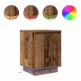 Mesilla de noche con luces LED madera vieja 38x34x50 cm by , Nightstands - Ref: Foro24-861279, Price: 46,92 €, Discount: %