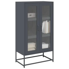Aparador de acero gris antracita 68x39x123 cm de , Aparadores - Ref: Foro24-853358, Precio: 172,13 €, Descuento: %