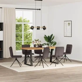 Sillas de comedor 6 unidades tela marrón oscuro von , Essstühle - Ref: Foro24-3315606, Preis: 300,95 €, Rabatt: %