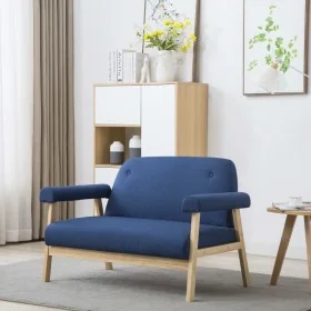 Sofá de 2 plazas de tela azul von , Sofas - Ref: Foro24-246649, Preis: 222,43 €, Rabatt: %