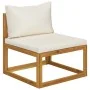 Garden furniture 8 pcs cream cushions solid acacia wood by vidaXL, Garden sets - Ref: Foro24-3057645, Price: 845,61 €, Discou...