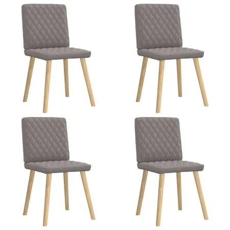 Sillas de comedor 4 unidades tela taupe de , Sillas de comedor - Ref: Foro24-3315227, Precio: 199,31 €, Descuento: %