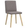 Sillas de comedor 4 unidades tela taupe de , Sillas de comedor - Ref: Foro24-3315227, Precio: 199,31 €, Descuento: %