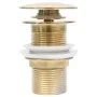 Desagüe empuje sin función desbordamiento dorado 6,4x6,4x9,1 cm by , Faucets - Ref: Foro24-149062, Price: 19,44 €, Discount: %