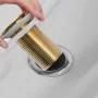 Desagüe empuje sin función desbordamiento dorado 6,4x6,4x9,1 cm by , Faucets - Ref: Foro24-149062, Price: 19,44 €, Discount: %