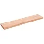 Encimera baño madera maciza tratada marrón claro 140x30x(2-6)cm by , Countertops - Ref: Foro24-3156146, Price: 81,11 €, Disco...