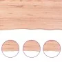 Encimera baño madera maciza tratada marrón claro 140x30x(2-6)cm by , Countertops - Ref: Foro24-3156146, Price: 81,11 €, Disco...