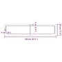 Encimera baño madera maciza tratada marrón claro 140x30x(2-6)cm by , Countertops - Ref: Foro24-3156146, Price: 81,11 €, Disco...
