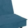 Sofá cama con portavasos terciopelo azul de , Sofás - Ref: Foro24-351919, Precio: 263,21 €, Descuento: %