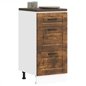Mueble bajo de cocina porto roble ahumado madera reconstituida de , Armarios de cocina - Ref: Foro24-854225, Precio: 85,15 €,...