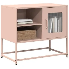 Mueble para TV de acero rosa 68x39x60,5 cm by , TV Furniture - Ref: Foro24-853387, Price: 68,67 €, Discount: %