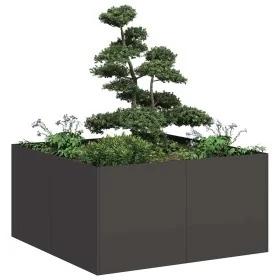 Jardinera de acero laminado en frío negro 80x80x40 cm von , Töpfe und Pflanzgefäße - Ref: Foro24-860738, Preis: 83,94 €, Raba...