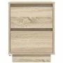 Mesilla de noche con luces LED roble Sonoma 38x34x50 cm by , Nightstands - Ref: Foro24-861287, Price: 57,56 €, Discount: %