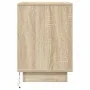 Mesilla de noche con luces LED roble Sonoma 38x34x50 cm by , Nightstands - Ref: Foro24-861287, Price: 57,56 €, Discount: %