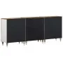 Aparadores 3 uds de madera maciza de mango 60x33,5x75 cm de , Taquillas y armarios de almacenamiento - Ref: Foro24-3310134, P...