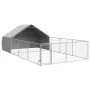 Caseta perros exterior con corral 7x3x1,9 m acero galvanizado de , Casetas para perros - Ref: Foro24-3329244, Precio: 273,07 ...