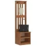 Perchero de entrada SANDENS 45x40x159,5cm madera maciza de pino by , Benches for halls and storage - Ref: Foro24-4010478, Pri...