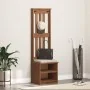 Perchero de entrada SANDENS 45x40x159,5cm madera maciza de pino by , Benches for halls and storage - Ref: Foro24-4010478, Pri...