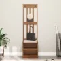 Perchero de entrada SANDENS 45x40x159,5cm madera maciza de pino by , Benches for halls and storage - Ref: Foro24-4010478, Pri...