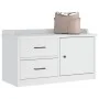 Banco de recibidor SANDNES madera maciza pino blanco 87x40x50cm by , Benches for halls and storage - Ref: Foro24-4010465, Pri...