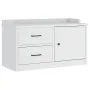 Banco de recibidor SANDNES madera maciza pino blanco 87x40x50cm by , Benches for halls and storage - Ref: Foro24-4010465, Pri...