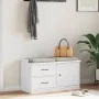 Banco de recibidor SANDNES madera maciza pino blanco 87x40x50cm by , Benches for halls and storage - Ref: Foro24-4010465, Pri...