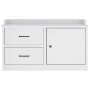 Banco de recibidor SANDNES madera maciza pino blanco 87x40x50cm by , Benches for halls and storage - Ref: Foro24-4010465, Pri...